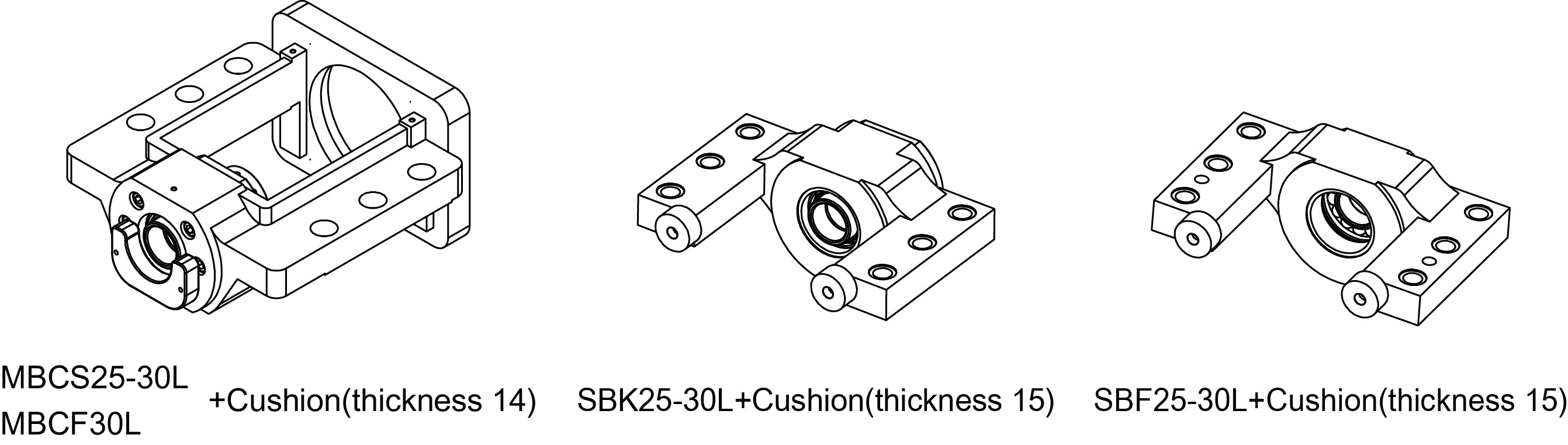 MBCS25L MBCS30L MBCF30L SBK25L SBK30L SBF25L SBK30L
